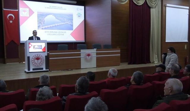 Edirne'de üreticiye B-Reçete eğitimi verildi