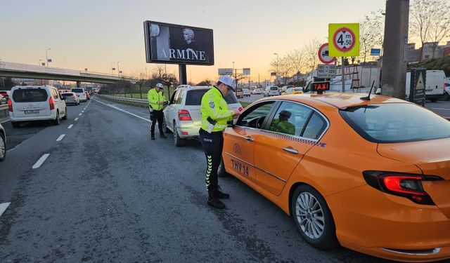 Zeytinburnu'nda dron destekli "kaynakçı" denetimi: 37 sürücüye ceza kesildi