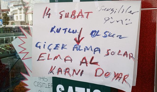 Çiçek Yerine Elma Önerisi: “Karnı Doyar, Esnaf Kazanır”