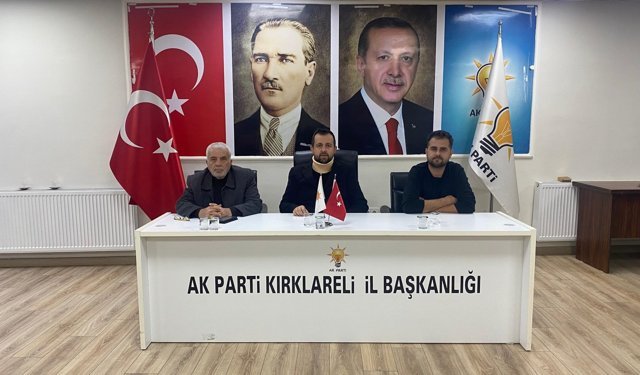 Kırklareli'nde AK Parti İl Yönetimi Toplandı