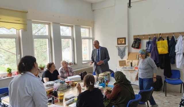 Müdür Akdemir’den Halk Eğitimi Merkezi Ziyareti