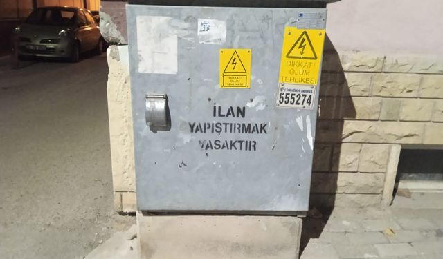 Elektrik Panolarına İlan Uyarısı