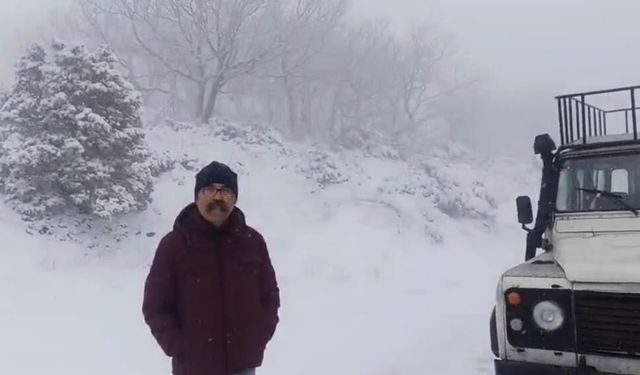 Tekirdağ’da yüksek kesimler beyaza büründü