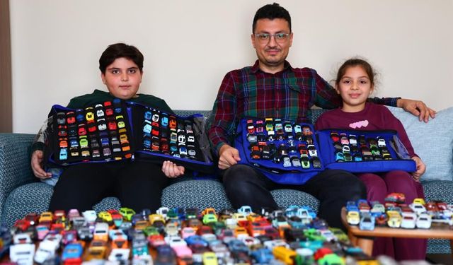 Elazığ'lı öğretmen 16 yılda bin 500 model araba topladı