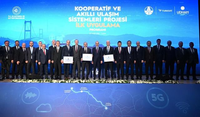 5G destekli akıllı yolda ilk test