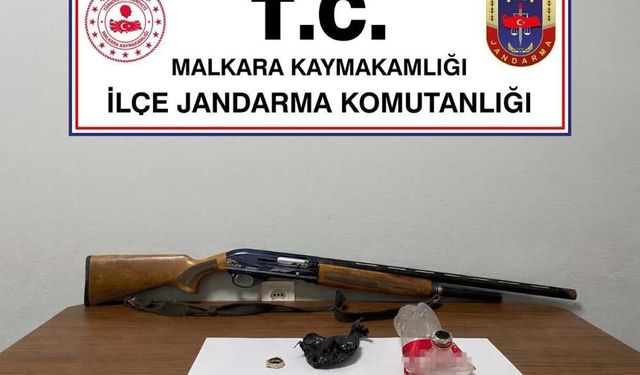 Tekirdağ’da ruhsatsız av tüfeği ve uyuşturucu ele geçirildi