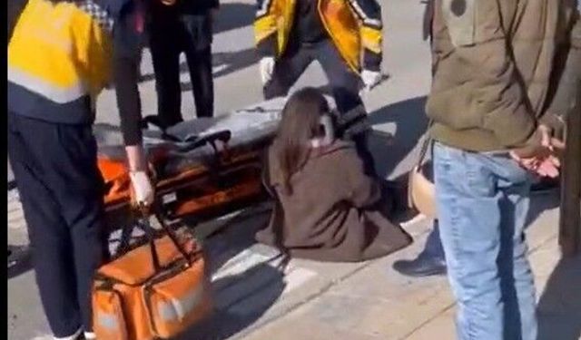 Yaya geçidinde kaza: 1 yaralı