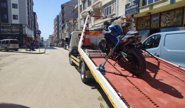 Keşan'da plakasız triportör ve motosiklete 92 bin TL ceza kesildi