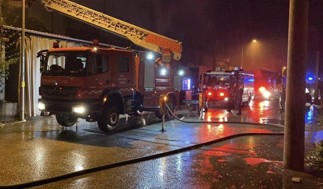 Bursa'da mobilya fabrikası yangını