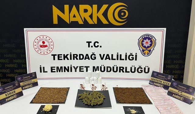 Tekirdağ’da uyuşturucuya geçit yok: 114 operasyonda 133 şüpheliye işlem