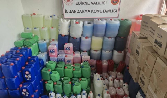 Uzunköprü’de 1 milyon 950 bin TL'lik sahte deterjan ele geçirildi