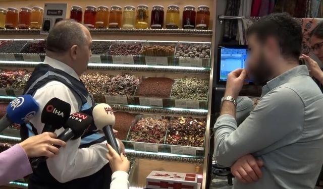 Mısır Çarşısı'nda bayram öncesi denetim