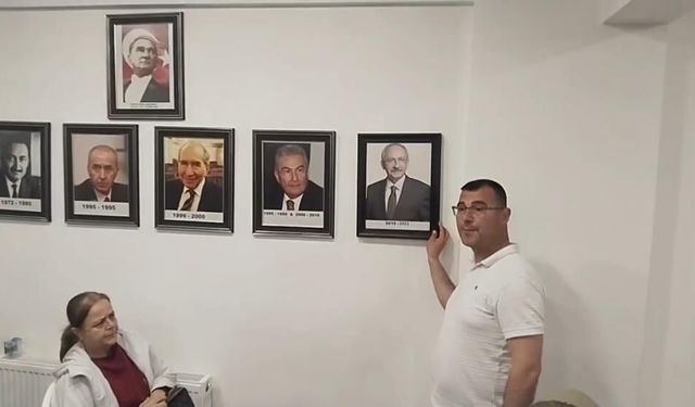 Edirne'de partililer CHP il binası önünde toplandı