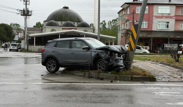 Samsun'da düğün yolunda trafik kazası