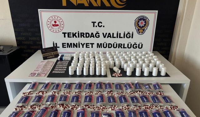 Tekirdağ'da zehir tacirlerine operasyon: 3 tutuklama
