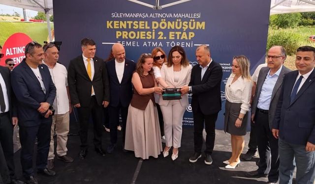 Tekirdağ’da depreme dayanıklı yaşam için yeni adım: Altınova Kentsel Dönüşüm Projesi’nde ikinci etabın temeli atıldı