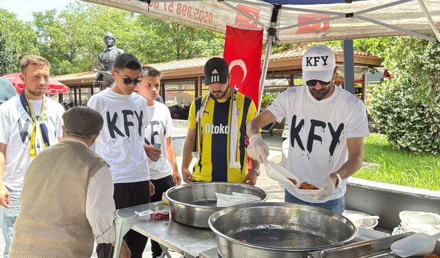 Muğla'da Aziz Yıldırım için lokma döküldü