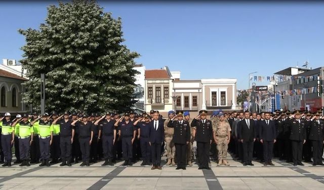 Edirne'de jandarmanın kuruluşunun 187'inci yılı törenle kutlandı