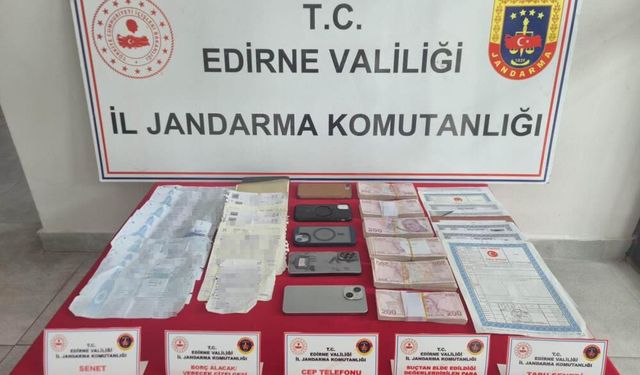 Keşan’da 6 şüpheli "tefecilik" iddiasıyla gözaltına alındı