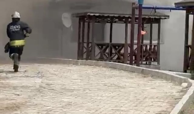 Bağ evinde çıkan yangına itfaiye müdahale etti
