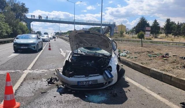 Şerit ihlali yaparak ortalığı savaş alanına çevirdi, yakalanınca baygınlık geçirdi