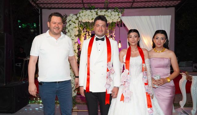 Başkan Talay, Berna ve Sami'nin Düğününe Katıldı
