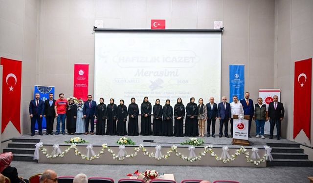 Kırklareli’nde 10 Hafız Öğrenci İcazet Aldı