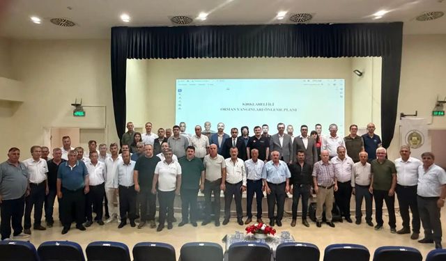 Vize'de Orman ve Anız Yangınları Eylem Planı Toplantısı Yapıldı