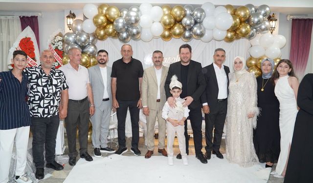 Başkan Talay Miraç ve Çınar'ın Sünnet Törenine Katıldı