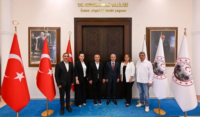Vali Turan, Hak-İş Kırklareli Heyetini Ağırladı