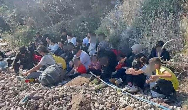 Ayvacık’ta 30 kaçak göçmen yakalandı