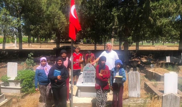 Kur'an kursu öğrencilerinden şehide vefa