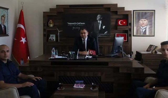 Kaymakam Balaban, Komutan ile Görüştü