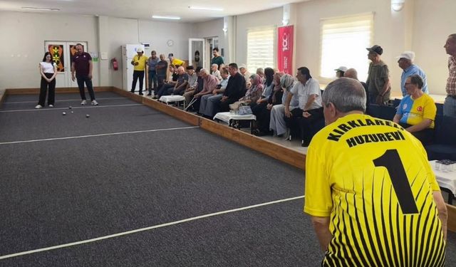 Kırklareli Huzurevi Bocce Müsabakasını Kazandı