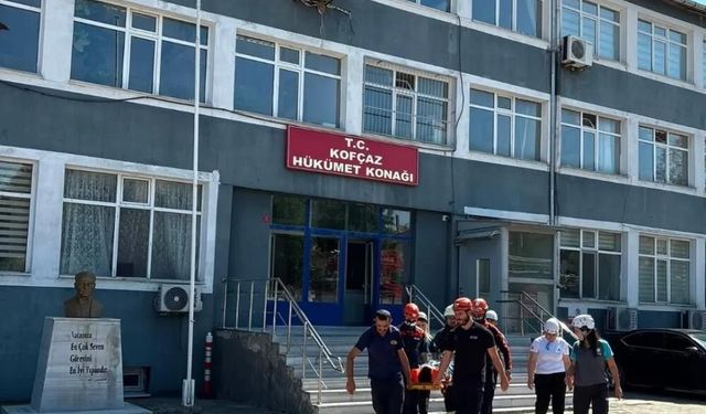 Kofçaz Kaymakamlığında deprem ve yangın tatbikatı