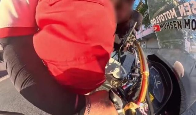 "Seni gebertirim" dedi, motokuryeye saldırdı