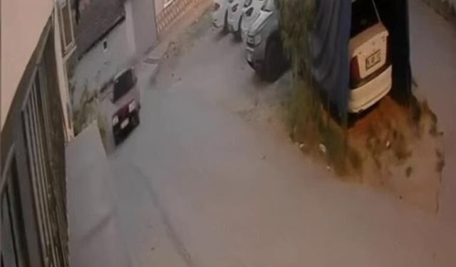 Çocukların oynadığı sokağa drift atarak girdi, hızla uzaklaştı