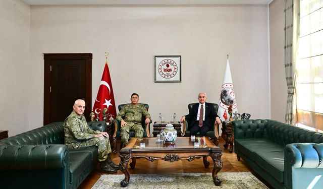 1’inci Ordu Komutanı Ersay’dan Vali Turan’a Ziyaret