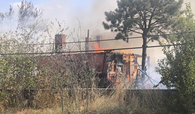 Tekirdağ’da korkutan yangın itfaiye ekipleri ve çiftçiyi harekete geçirdi