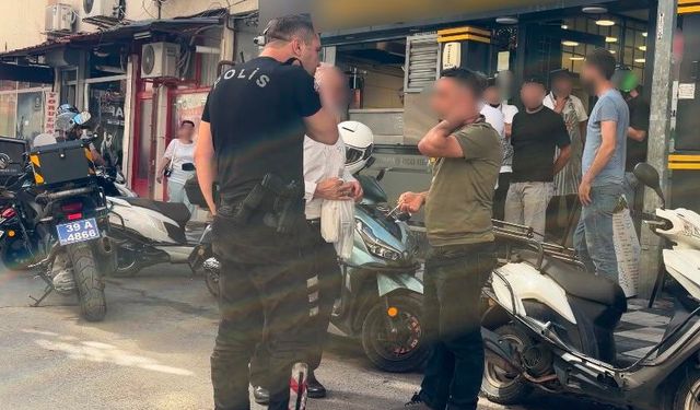 Kırklareli'nde bir şahsın babasını darbettiği anlar kameraya yansıdı