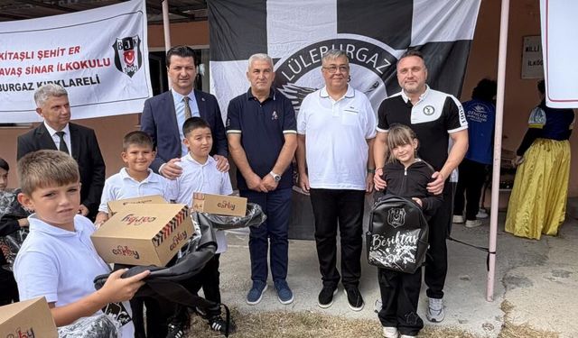 Beşiktaş’tan Lüleburgaz’da 50 öğrenciye eğitim desteği