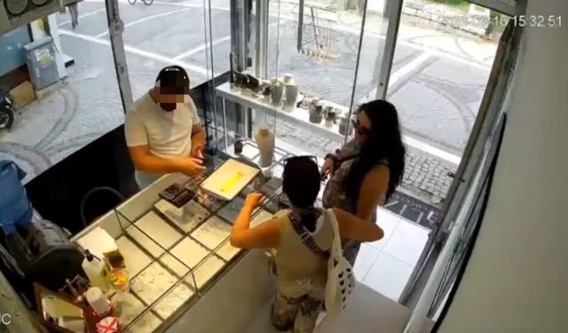 Edirne’de Bulgar kadınların hırsızlığı kamerada