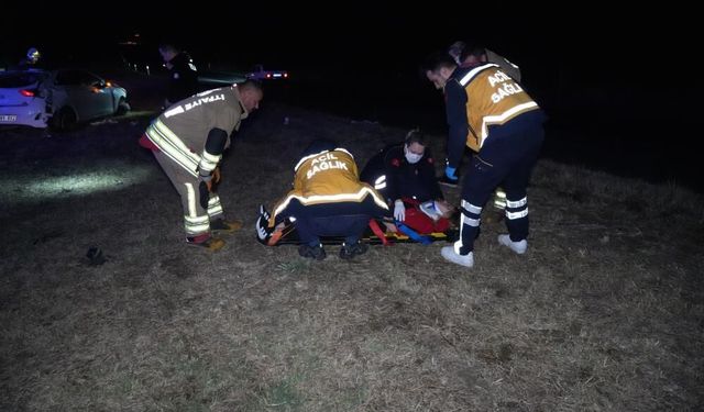 Edirne'de alkollü sürücünün kullandığı otomobil metrelerce savrularak taklalar attı: 1'i ağır 3 yaralı