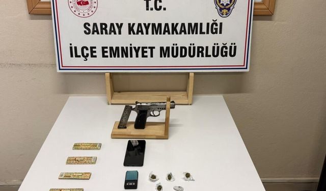 Tekirdağ'da uyuşturucu operasyonu: Evinden silah ve uyuşturucu çıkan şüpheli tutuklandı