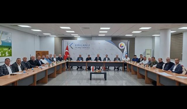 Kırklareli Ticaret Borsası’nda Yeni Dönemin İlk Toplantısı Gerçekleştirildi