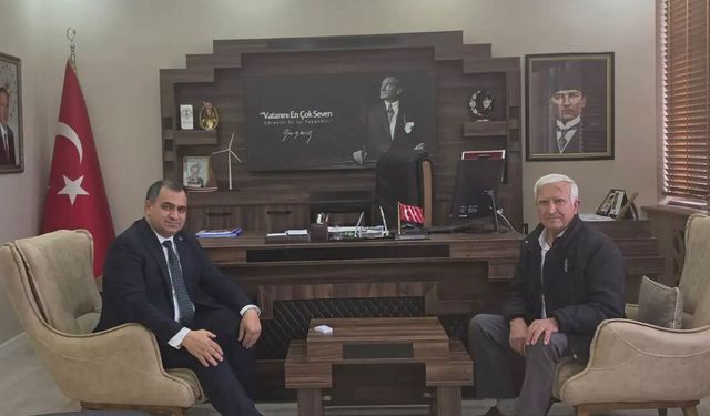Kıbrıs Gazisi Kuşoğlu’ndan Kaymakam Balaban’a Ziyaret