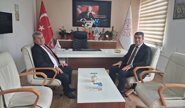 Başkanı Saltık’tan Yeni İlçe Millî Eğitim Müdürüne Ziyaret