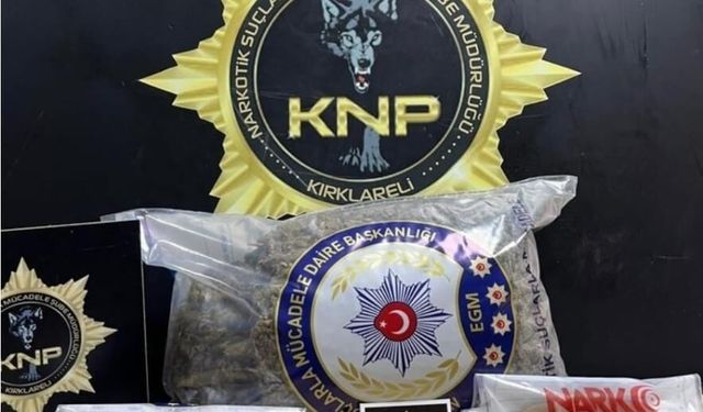 Kırklareli'de uyuşturucu operasyonu: 2 tutuklama