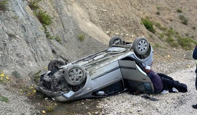Tekirdağ’da otomobil takla attı: 2 yaralı