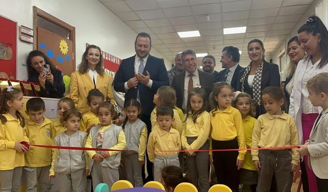 Tekirdağ'da Yavuz Sultan Selim Anaokulu'na yeni kütüphane